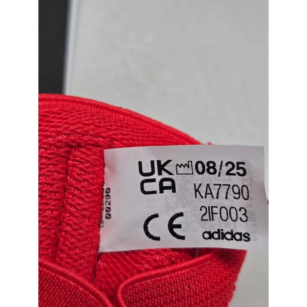 Adidas Predator Match Fingersave Junior Goalkeeper Gloves Red White KA7790 Sz 5